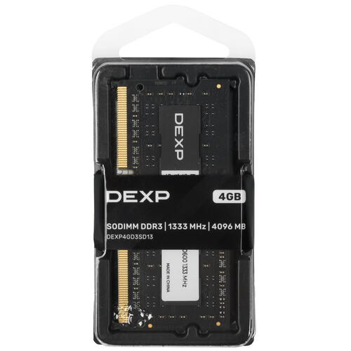 Купить Оперативная память SODIMM DEXP [DEXP4GD3SD13] 4 ГБ  5437474. Характеристики, отзывы и цены в Донецке