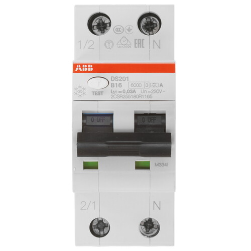 Купить Автоматический выключатель  ABB DS201 B10 AC30  9142396. Характеристики, отзывы и цены в Донецке