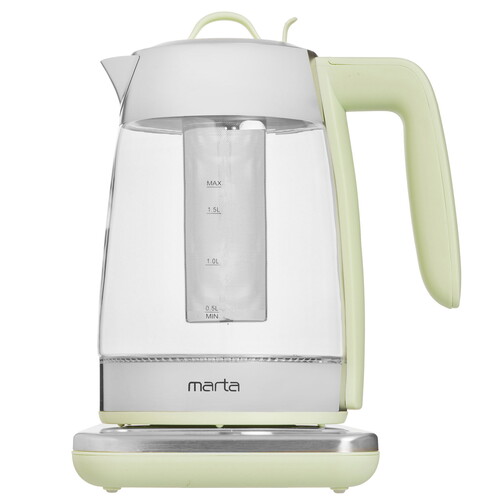 Купить Электрочайник MARTA MT-4554 зеленый  9058593. Характеристики, отзывы и цены в Донецке