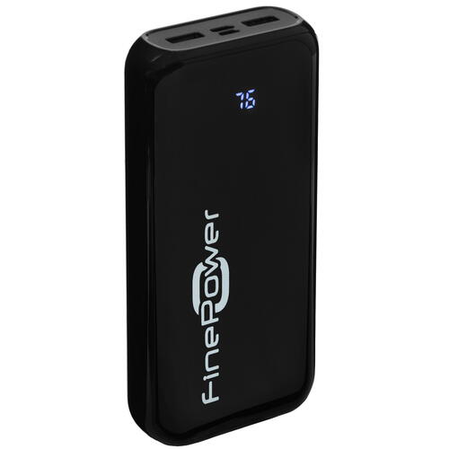 Купить Портативный аккумулятор FinePower Jacked II черный  5094745. Характеристики, отзывы и цены в Донецке