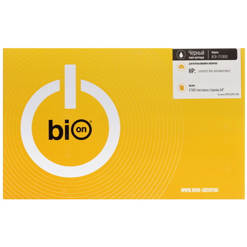 Купить Картридж лазерный Bion BCR-CF280X черный  9910404. Характеристики, отзывы и цены в Донецке