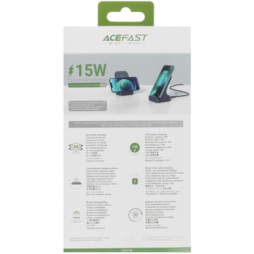 Купить Беспроводное зарядное устройство ACEFAST E14 черный  5440193. Характеристики, отзывы и цены в Донецке