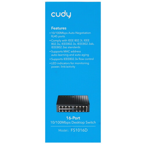 Купить Коммутатор Cudy FS1016D  9046056. Характеристики, отзывы и цены в Донецке
