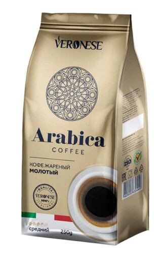 Купить Кофе молотый Veronese Arabica  9115817. Характеристики, отзывы и цены в Донецке