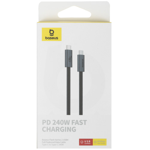 Купить Кабель Baseus USB Type-C - USB Type-C черный  5482556. Характеристики, отзывы и цены в Донецке