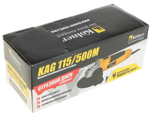 Купить Углошлифовальная машина (УШМ) Kolner KAG 115/500М  1051837. Характеристики, отзывы и цены в Донецке