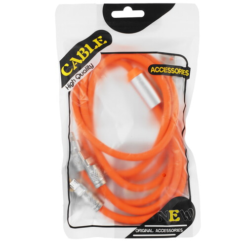 Купить Кабель круглый ZDK Lightning 8-pin, micro USB, USB Type-C - USB 2.0 Type-A оранжевый 1.2 м  9183216. Характеристики, отзывы и цены в Донецке