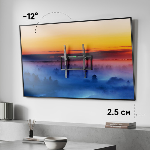 Купить Кронштейн для ТВ ONKRON TME-64B черный  5492771. Характеристики, отзывы и цены в Донецке