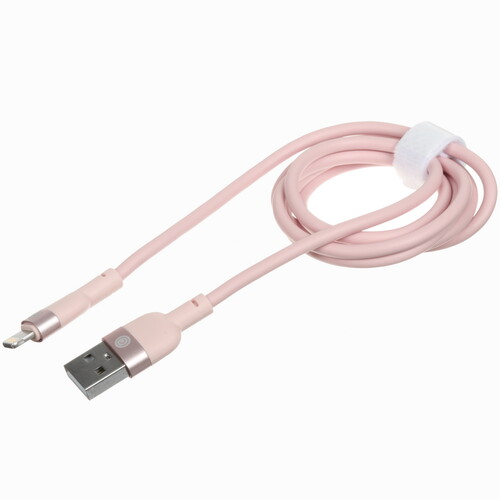 Купить Кабель круглый ВСЕГАЗИН Lightning 8-pin - USB 2.0 Type-A розовый 1 м  5482477. Характеристики, отзывы и цены в Донецке