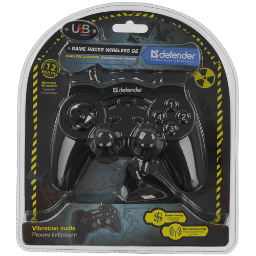 Купить Геймпад беспроводной Defender Game Racer Wireless G2 черный  5039669. Характеристики, отзывы и цены в Донецке