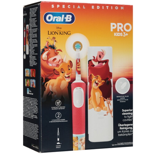 Купить Электрическая зубная щетка Braun Oral-B Vitality Kids REY LEON белый, красный  5495934. Характеристики, отзывы и цены в Донецке