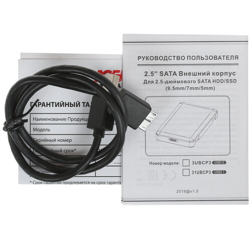 Купить 2.5" Внешний бокс AgeStar 3UBCP3  1352267. Характеристики, отзывы и цены в Донецке