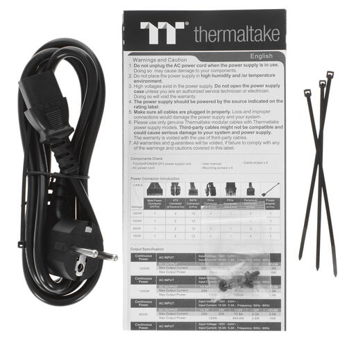 Купить Блок питания Thermaltake Toughpower GF3 1200W  5040359. Характеристики, отзывы и цены в Донецке