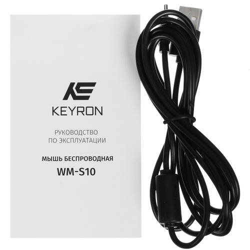 Купить Мышь беспроводная KEYRON WM-S10  черный  5098597. Характеристики, отзывы и цены в Донецке