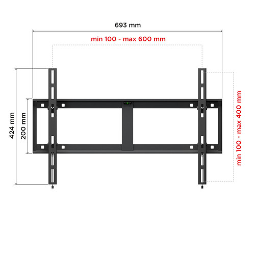 Купить Кронштейн для ТВ Holder LCD-T6606 черный  0194128. Характеристики, отзывы и цены в Донецке