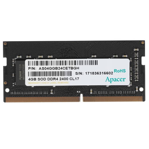 Купить Оперативная память SODIMM Apacer [ES.04G2T.KFH] 4 ГБ  1275506. Характеристики, отзывы и цены в Донецке