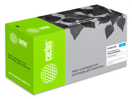 Купить Картридж лазерный Cactus CS-Q2671AR голубой  5303623. Характеристики, отзывы и цены в Донецке