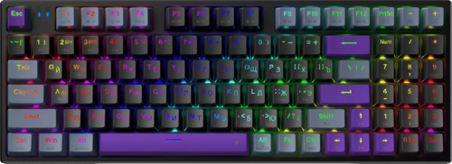 Купить Клавиатура проводная + беспроводная Machenike K500F-B94 Obsidian  9306146. Характеристики, отзывы и цены в Донецке