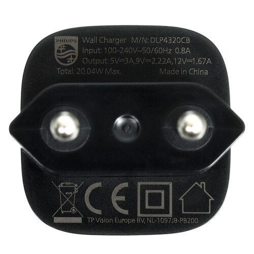 Купить Сетевое зарядное устройство Philips черный  5494059. Характеристики, отзывы и цены в Донецке