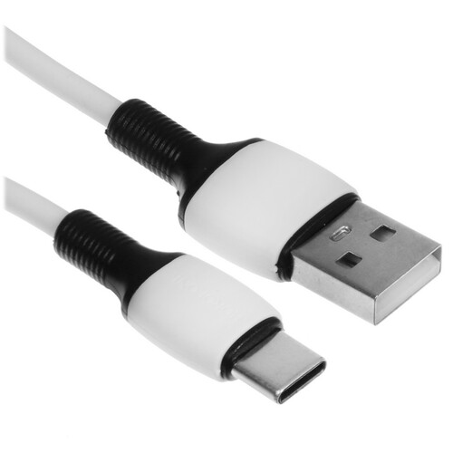 Купить Кабель круглый Borofone USB Type-C - USB 2.0 Type-A белый 1 м  5475020. Характеристики, отзывы и цены в Донецке