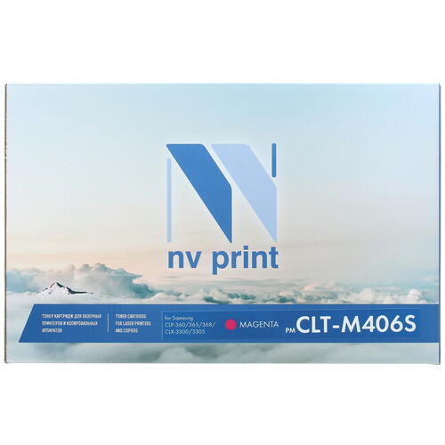 Купить Картридж лазерный NV Print CLT-M406S пурпурный, с чипом  7981201. Характеристики, отзывы и цены в Донецке