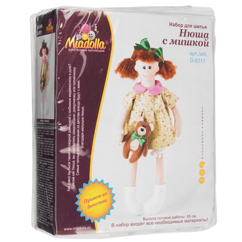 Купить Набор для шитья Miadolla Нюша с мишкой  9126667. Характеристики, отзывы и цены в Донецке