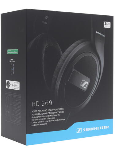 Купить Проводные наушники EPOS Sennheiser HD 569 черный  1101331. Характеристики, отзывы и цены в Донецке