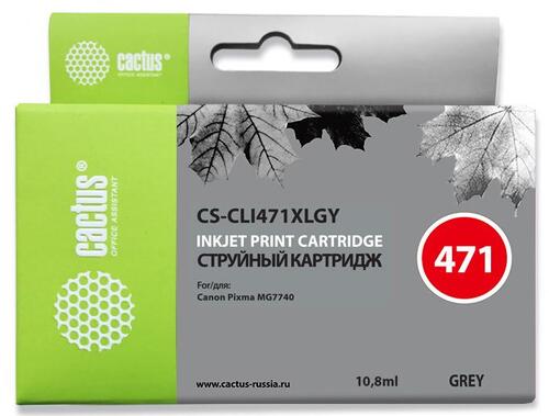 Купить Картридж Cactus CS-CLI471XLGY серый  7975921. Характеристики, отзывы и цены в Донецке