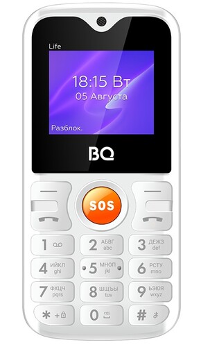 Купить Сотовый телефон BQ 1853 Life белый  9111921. Характеристики, отзывы и цены в Донецке