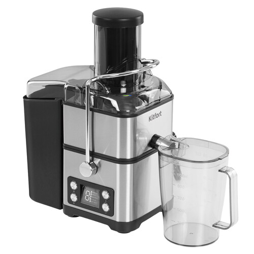 Купить Соковыжималка электрическая Kitfort КТ-1134 серебристый  9090985. Характеристики, отзывы и цены в Донецке