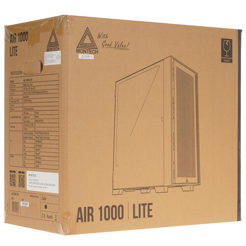 Купить Корпус MONTECH AIR 1000 LITE  4887462. Характеристики, отзывы и цены в Донецке