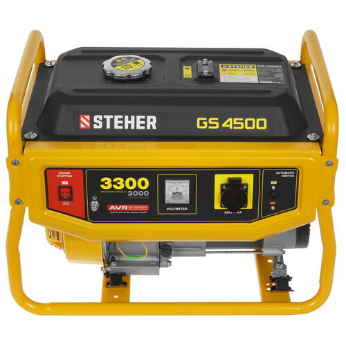 Купить Электрогенератор   бензиновый STEHER GS-4500  5307949. Характеристики, отзывы и цены в Донецке