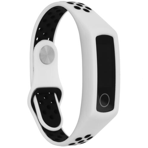 Купить Ремешок DF для HONOR Band 4/ 5 белый/черный  1640848. Характеристики, отзывы и цены в Донецке