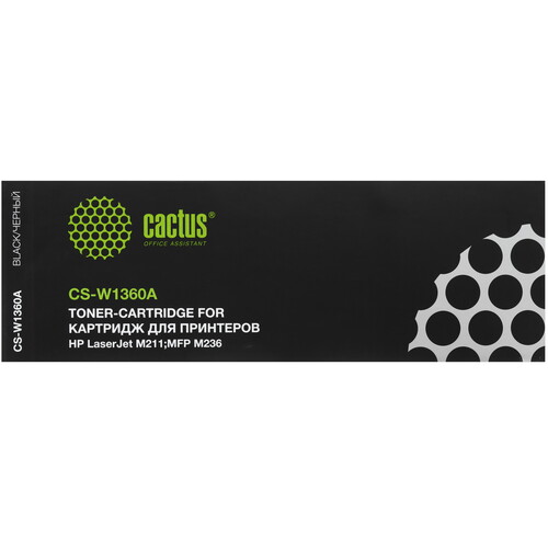 Купить Картридж лазерный Cactus CS-W1360A черный, с чипом  9065423. Характеристики, отзывы и цены в Донецке