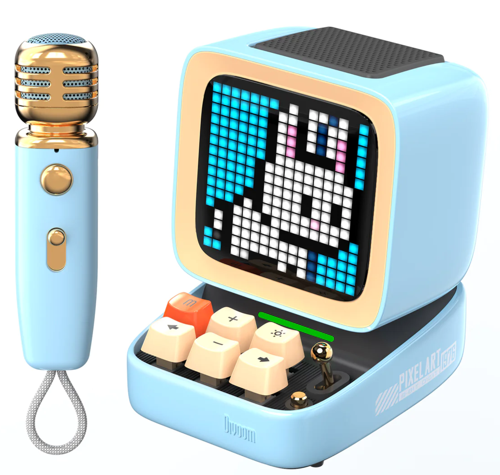 Купить Портативная колонка Divoom Ditoo Mic, голубой  9979865. Характеристики, отзывы и цены в Донецке