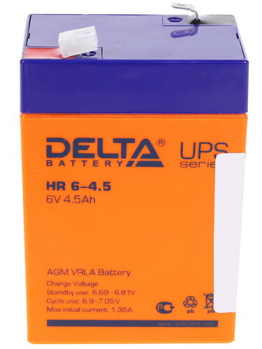 Купить Аккумуляторная батарея для ИБП Delta HR 6-4.5  1184916. Характеристики, отзывы и цены в Донецке