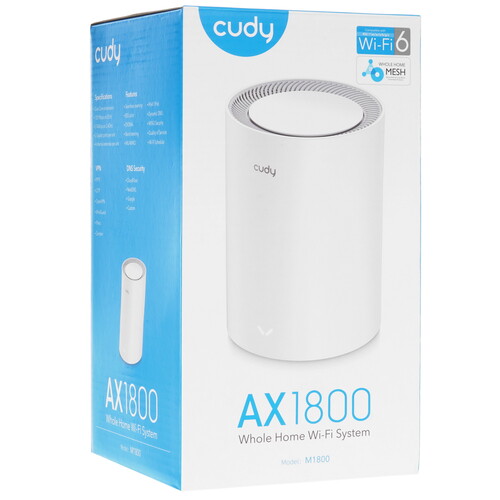 Купить MESH-комплект Cudy M1800 (1-Pack)  9046088. Характеристики, отзывы и цены в Донецке