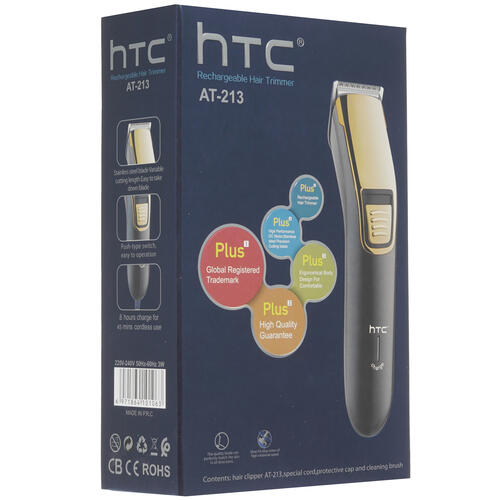 Купить Машинка для стрижки HTC АТ-213 черный/золотистый  8197249. Характеристики, отзывы и цены в Донецке