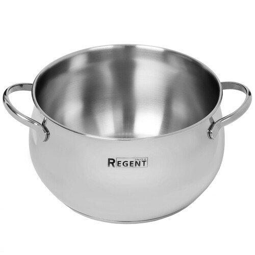 Купить Кастрюля Regent inox Apple B 93-B-13 5.5 л 22 см серебристый  5448465. Характеристики, отзывы и цены в Донецке