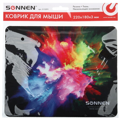 Купить Коврик SONNEN "EXPLOSIVE"  разноцветный  9213042. Характеристики, отзывы и цены в Донецке