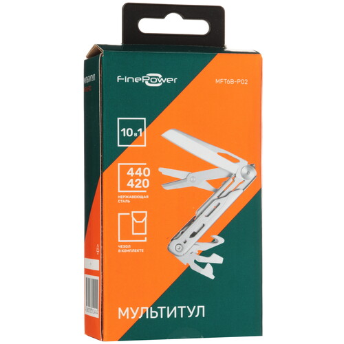 Купить Мультитул FinePower MFT6B-P02  9098577. Характеристики, отзывы и цены в Донецке