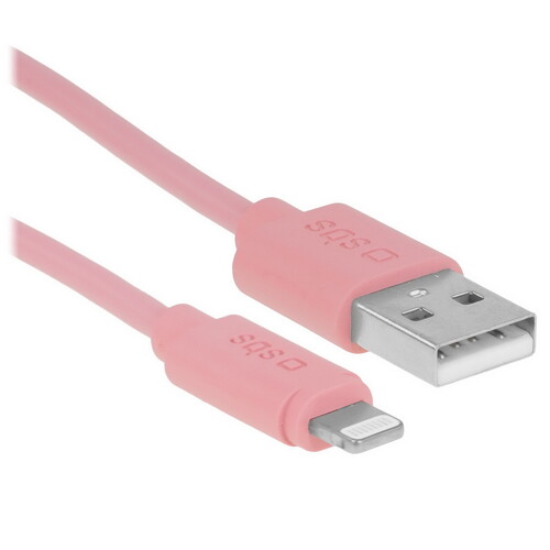 Купить Кабель круглый SBS Lightning 8-pin MFI - USB 2.0 Type-A красный 1.5 м  5617419. Характеристики, отзывы и цены в Донецке