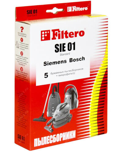 Купить Комплект пылесборник и фильтр Filtero SIE 01 Standard бежевый  6678379. Характеристики, отзывы и цены в Донецке