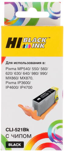 Купить Картридж Hi-Black CLI-521BK черный  7940815. Характеристики, отзывы и цены в Донецке