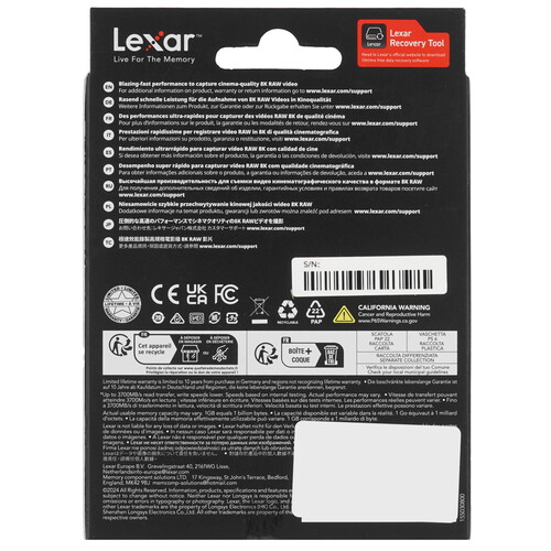 Купить Карта памяти Lexar CFexpress CFexpress Card Type B 1000 ГБ [LCXEXDM001T-RNENG]  9262236. Характеристики, отзывы и цены в Донецке