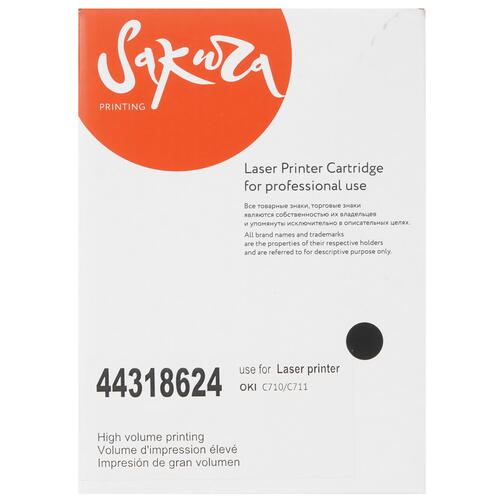 Купить Картридж лазерный SAKURA 44318624 черный  5363474. Характеристики, отзывы и цены в Донецке