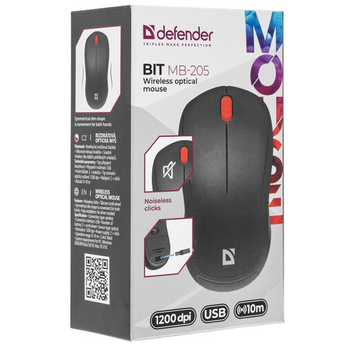 Купить Мышь беспроводная Defender Bit MB-205  9040739. Характеристики, отзывы и цены в Донецке