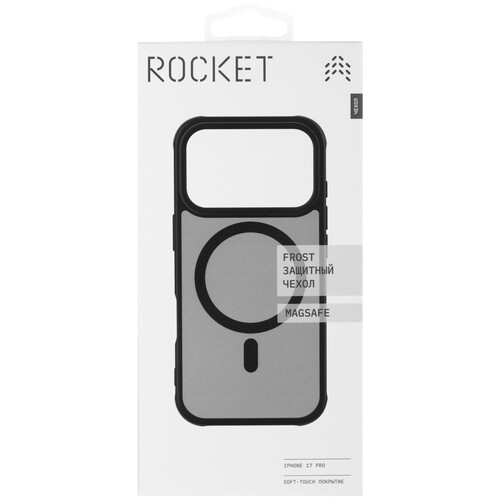 Купить Накладка  Rocket Frost для Apple iPhone 17 Pro черный  5639097. Характеристики, отзывы и цены в Донецке