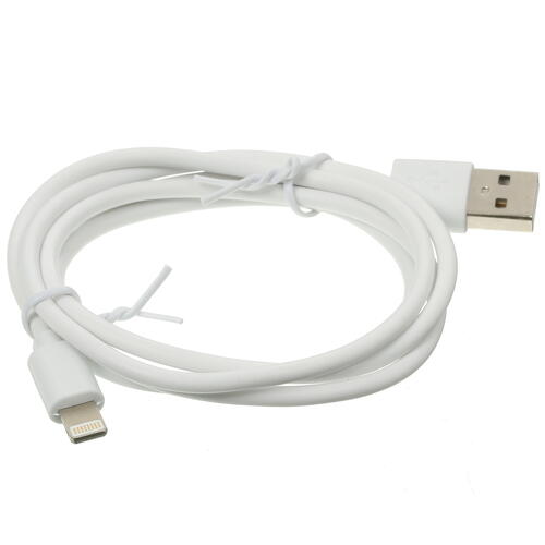 Купить Кабель круглый FinePower Lightning 8-pin - USB 2.0 Type-A белый 1 м  5405460. Характеристики, отзывы и цены в Донецке