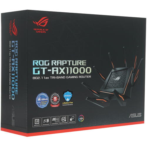 Купить Wi-Fi роутер ASUS ROG Rapture GT-AX11000  1366776. Характеристики, отзывы и цены в Донецке